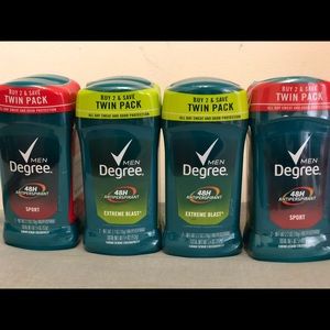4 packs of DEGREE MEN 48H ANTIPERSPIRANT